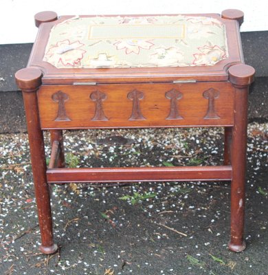 Vintage Oak Piano Stool 1940s For Sale At Pamono