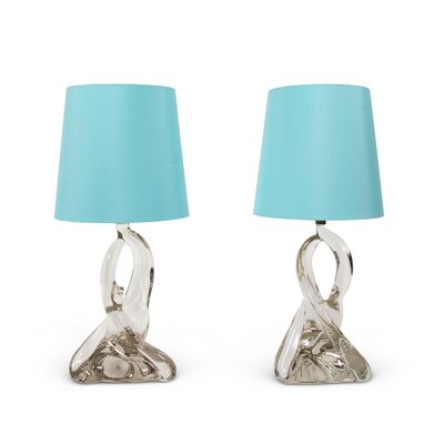 blue crystal table lamps