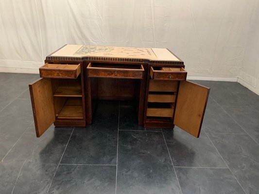 Italian Art Deco Desk 1930s Bei Pamono Kaufen