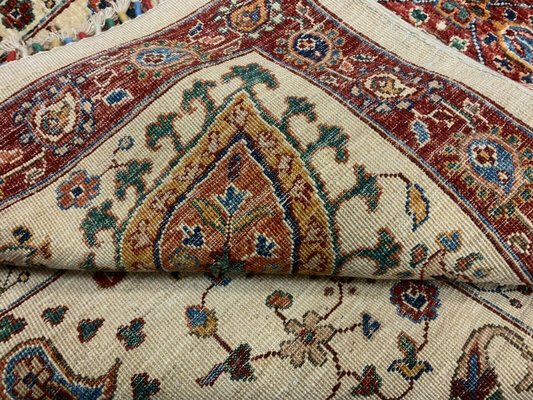 Mid Century Afghan Wool Ziegler Rug For, How Much Does It Cost To Repair Oriental Rug In Korea