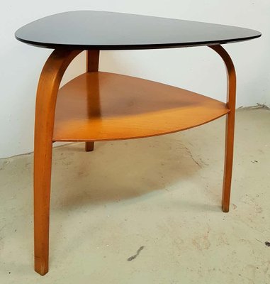 Mid Century French Wood Coffee Table By Hugues Steiner For Sale At Pamono