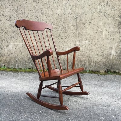 French Wooden Rocking Chair 1960s For At Pamono French Wooden Rocking Chair 1960s For