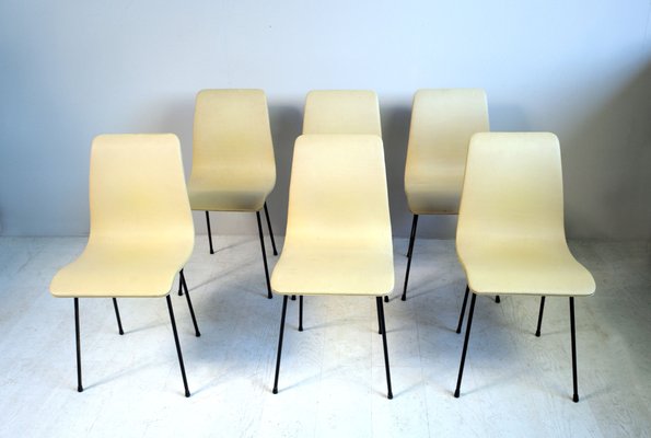 French Molded Plywood Dining Chairs, Ikea Bernhard Leather Dining Chairs