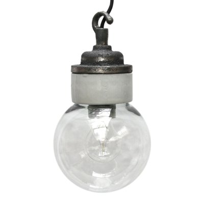 clear glass ceiling pendant