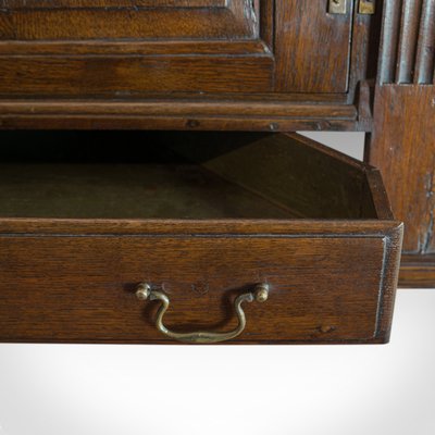 Antique Georgian English Oak Corner Cabinet 1780s For Sale At Pamono