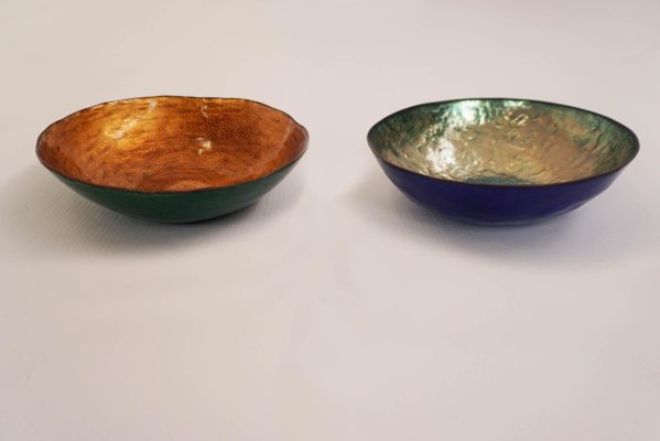 Soap Bowl Small Abstract Enameled Copper Bowl Enamel Dish Trinket Bowl Decorative Bowl Ring Bowl Medium Enamel Copper Ring Dish