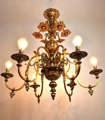 Industrial French Chandelier Antique Vintage 60cm Tall X6 Available 
