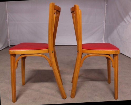 French Bistro Dining Chairs By Baumann France 1950s Set Of 2 For French Bistro Dining Chairs By Baumann