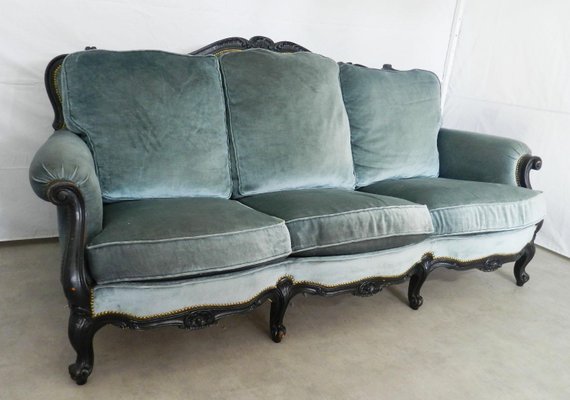 Franzosisches Ebonisiertes 3 Sitzer Sofa Im Louis Xv Stil 1960er Bei Pamono Kaufen