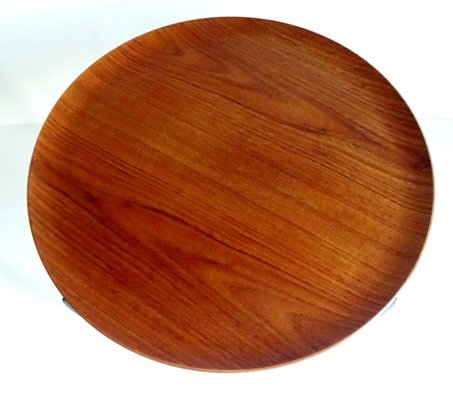 Tavolino pieghevole in teak e legno ebanizzato di Svend Åge Tavolino pieghevole in teak e legno ebanizzato di Svend Åge