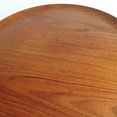 Tavolino pieghevole in teak e legno ebanizzato di Svend Åge Tavolino pieghevole in teak e legno ebanizzato di Svend Åge