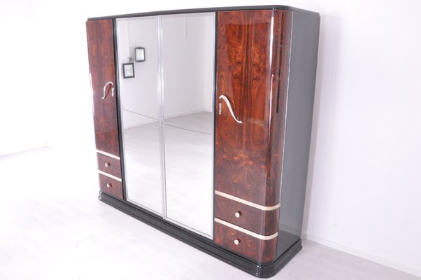 Art Deco Rosewood Wardrobe With Mirror 1920s For At Pamono Art Deco Rosewood Wardrobe With Mirror