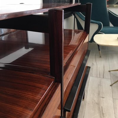 Mid Century Rosewood Chest Of Drawers From Luigi Sormani 1960s Mid Century Rosewood Chest Of Drawers