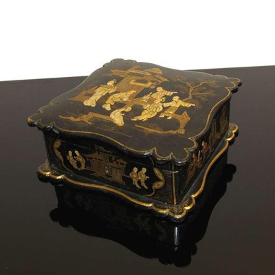 Worth Money Antique Gold Jewelry Box Rare Large Brass Antique