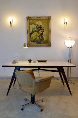 French Desk Chair By Joseph Andre Motte For Steiner 1950s For Sale At Pamono