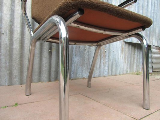 Fauteuils Tubulaires par W.H. Gispen pour Kembo, Pays Bas, 1960s, Set de 2 Fauteuils Tubulaires par W.H. Gispen pour Kembo, Pays Bas, 1960s, Set de 2