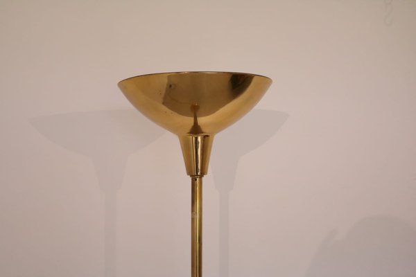 mid century gold floor lamp