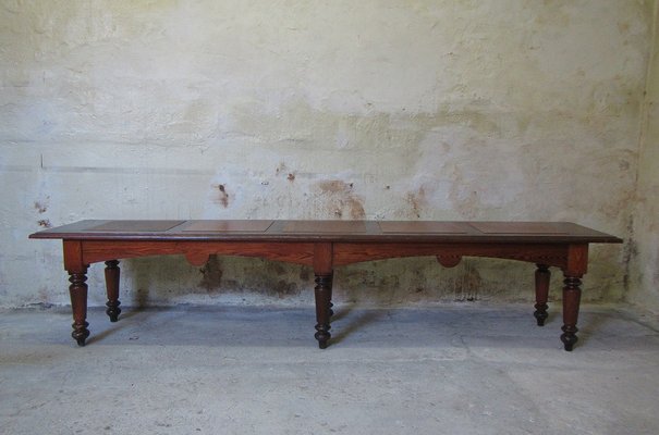 Belgian Vintage Wooden Bench 1920s for sale at Pamono