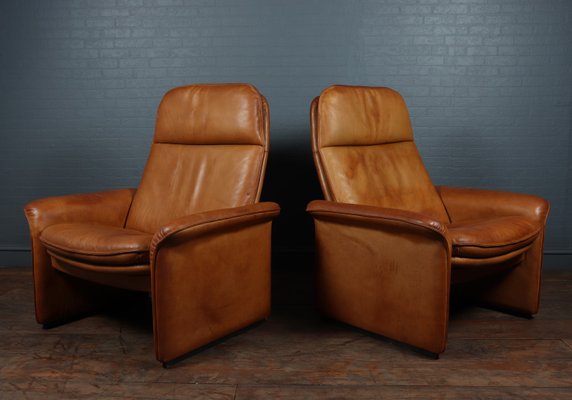 Tan Leather Model Ds50 Reclining, Leather Reclining Armchair
