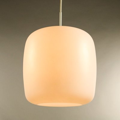 Große Glas Hängelampe von Doria Leuchten, 1960er Große Glas Hängelampe von Doria Leuchten, 1960er