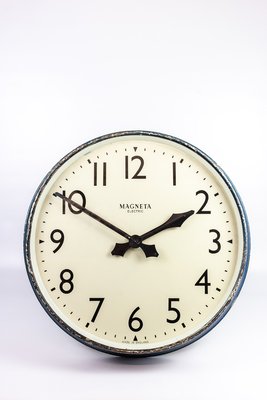 Large British Railway Clock From Magneta 1940s For Railway Clock From Magneta 1940s