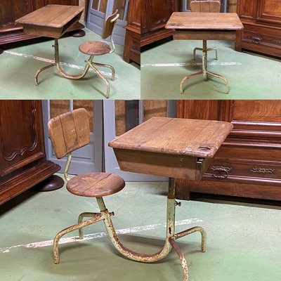 Vintage School Desk 1950s For Sale At Pamono