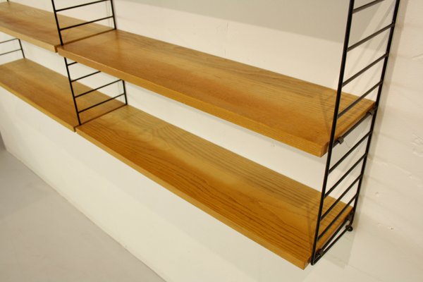 Modulares Vintage Regal aus Eschenholzfurnier von Kajsa Modulares Vintage Regal aus Eschenholzfurnier von Kajsa