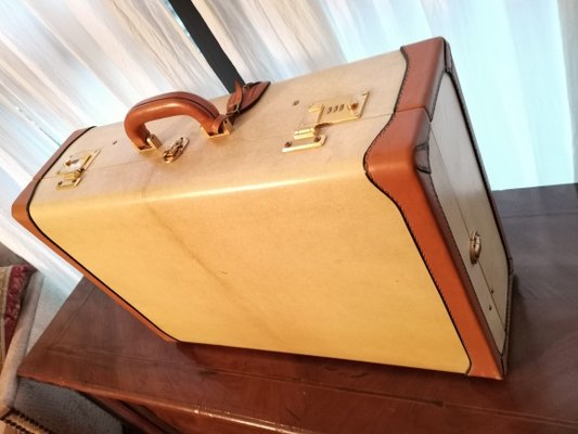Maleta de belleza y estuche de pergamino vintage. Juego de 2 en venta en  Pamono