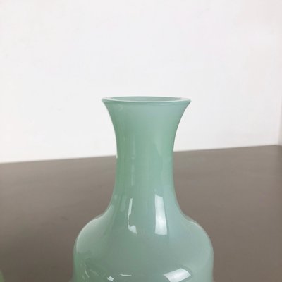 Mid Century Murano Opaline Glass Vases by Gino Cenedese for CENEDESE MURANO ART GLASS VASE | Mid century modern design