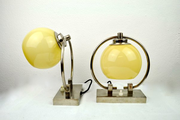 Vintage Art Deco Table Lamps, Set of 2 for sale at Pamono