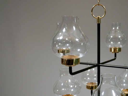 Chandelier by Anders Pehrson for Ateljé Lyktan, 1960s Chandelier by Anders Pehrson for Ateljé Lyktan, 1960s