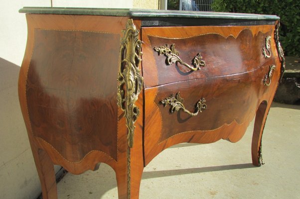 Antique Louis Xv Walnut Arched Curved Dresser Bei Pamono Kaufen