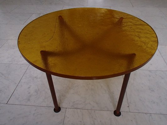 Copper Glass Coffee Table 1930s For Sale At Pamono