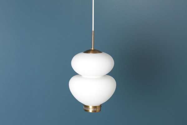 Mid-Century Danish Peanut Pendant by Bent Karlby for Lyfa, 1960s for sale at Pamono