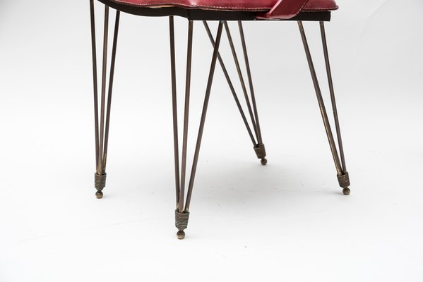 Dining Chair by Jacques Adnet, 1950s for sale at Pamono