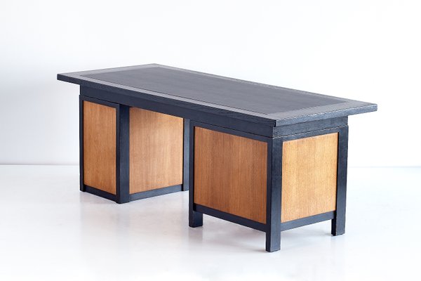 Oak Macassar Ebony Desk By Frits Spanjaard 1932 Bei Pamono Kaufen