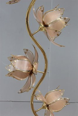 Vintage lotus 2024 flower floor lamp