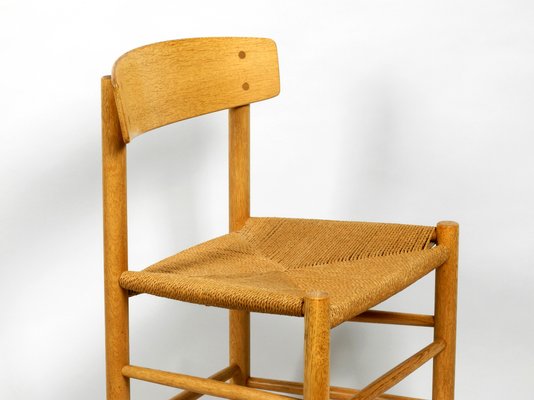 Danish Oak And Cord Model J39 Dining Chairs By Ba Rge Mogensen For Fredericia 1960s Set Of 4 For Sale At Pamono