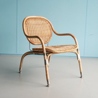Rattan Model Naton Lounge Chair By Mats Theselius For Ikea 2000s
