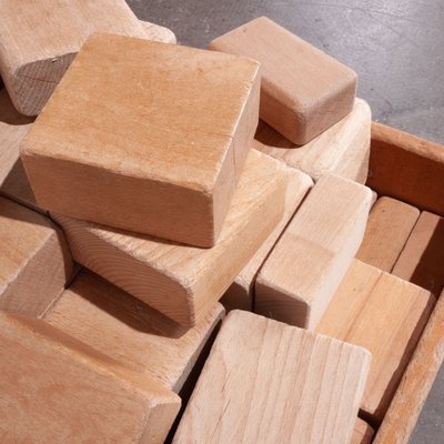 large wood building block set