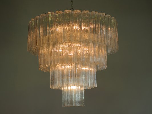 Huge Vintage Murano Glass Tiered Chandelier 78 Pink Glasses | Vinterior Huge Vintage Murano Glass Tiered Chandelier 78 Pink Glasses | Vinterior