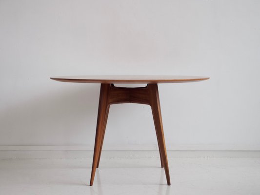 Italian Modern Round Wooden Dining, Designer Round Dining Table