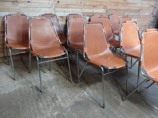 Les Arcs Chairs by Charlotte Perriand for Cassina, 1968, Set