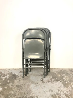 Mid Century Metal Folding Chairs From Samsonite Set Of 4 For Sale At Pamono