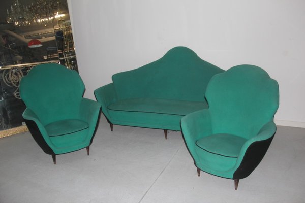Mid Century Italian Living Room Set 1950s For Sale At Pamono