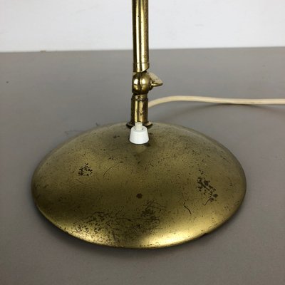 Mid Century German Modernist Brass, Vintage Mid Century Modern Brass Arc Orb Floor Lamp