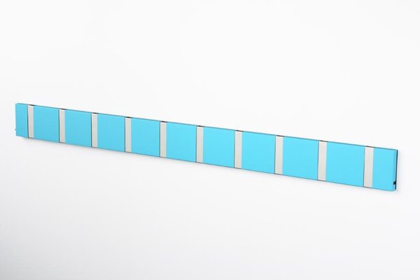 turquoise coat rack