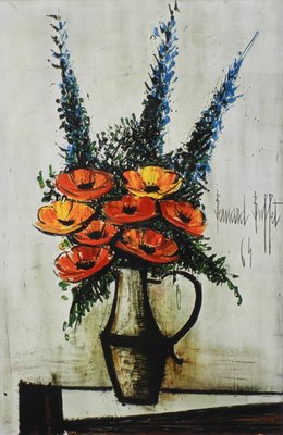les pavots lithograph by bernard buffet 1960s for sale at pamono