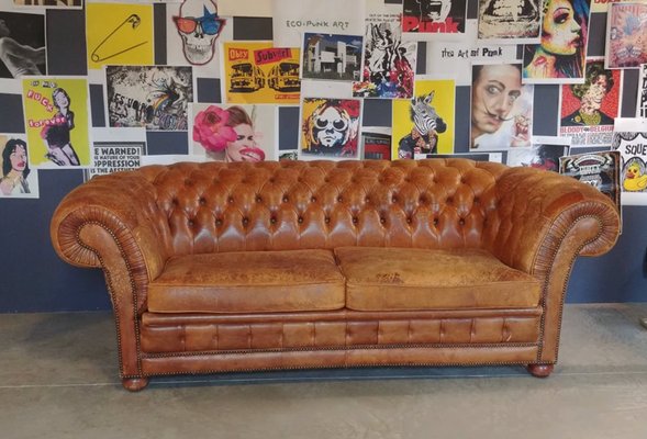 Antique 3 Seater Chesterfield Sofa For Sale At Pamono
