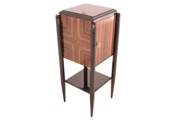 Small Art Deco Macassar Bar Cabinet For Sale At Pamono